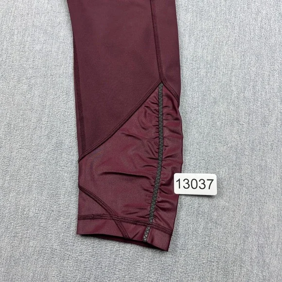 Lululemon Womens Leggings 8 Red Pace Queen Tight 26" Luxtreme Yoga Athletic - Picture 15 of 15